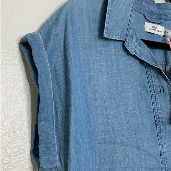 Vineyard vines Dolman chambray popover dress NWT - Picture 6 of 8